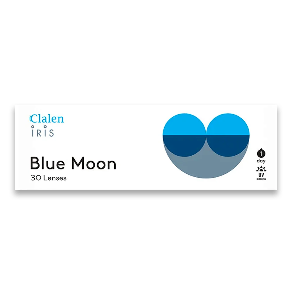 Clalen Iris 1 Day Blue Moon Daily Colored Contact Lenses (30p) - Image 3