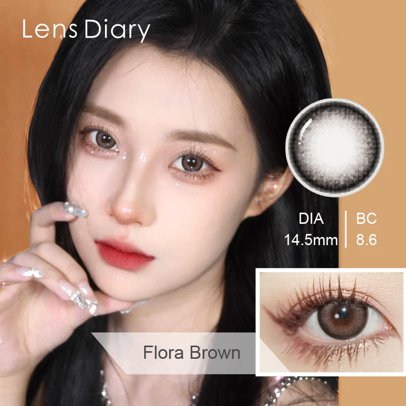 Lens Diary Flora Brown Monthly Circle Lenses - Image 3