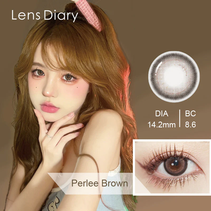 Lens Diary Perlee Brown Monthly Circle Lenses - Image 3