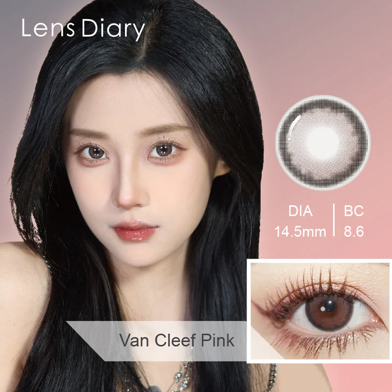Lens Diary Van Cleef Pink Monthly Circle Lenses - Image 3