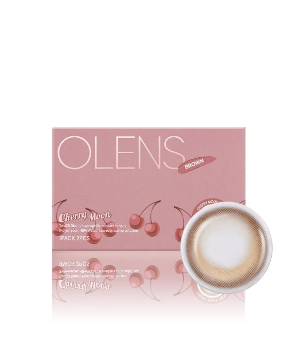 Olens Cherry Moon Brown Monthly Color Contact Lenses - Image 5