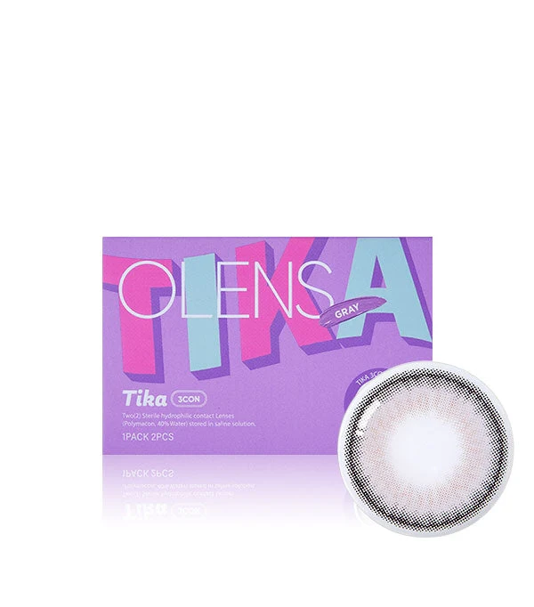 Olens Tika 3con Gray Monthly Contact Lenses - Image 5